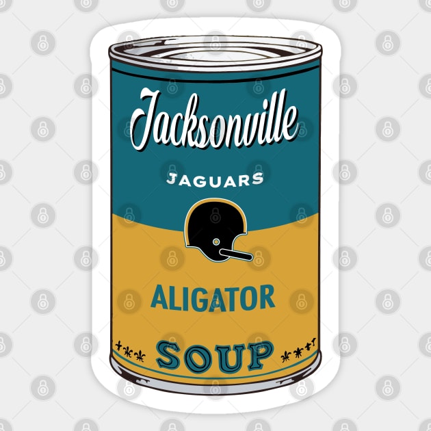 Jacksonville Jaguars Soup Can Sticker by Rad Love